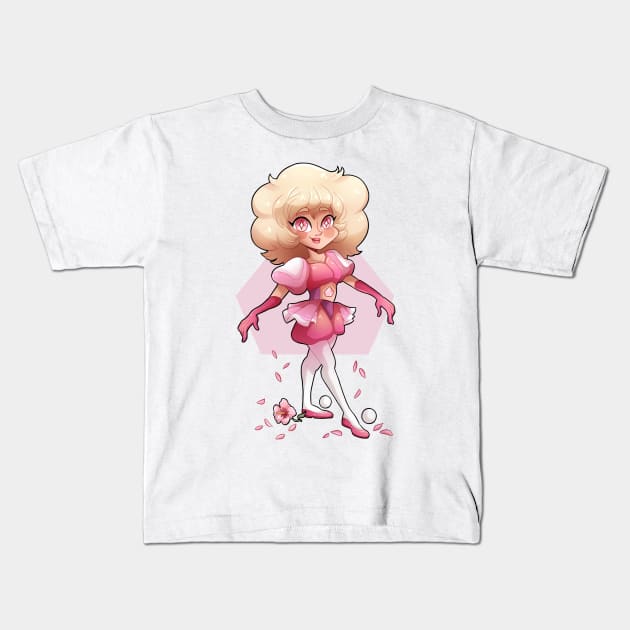 Pink Diamond Fanart Kids T-Shirt by Elliecupcakes